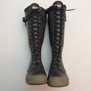Hunter Watling Lace-Up Rain Boots, Size 8/9